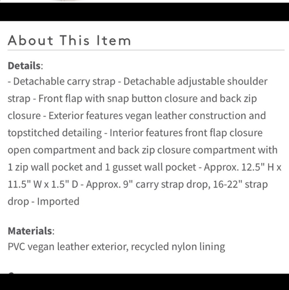 Matt & Nat Hamel Vegan Leather Bag in White - Picture 10 of 10